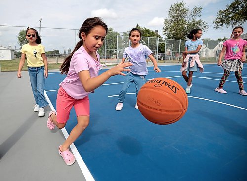 Ruth Bonneville / Free Press

Local - new outdoor basketball court

Kids from the day camp at Sinclair Park Community Centre have some fun playing basketball on the new outdoor basketball court at Sinclair Park Community Centre Wednesday.   The basketball court was officially opened earlier in the day by political partnering by many levels of government. 

 Aug 14th, 2024
