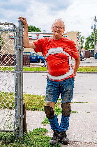 NIC ADAM / FREE PRESS
North End resident Harvey Beaumont pictured outside the 7-11 at Flora Ave &amp; Salter St, just one of the 10 7-11 locations proposed to close. 
240814 - Wednesday, August 14, 2024.

Reporter: Joyanne