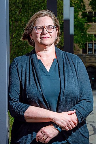 NIC ADAM / FREE PRESS
Dr. Heather Campbell-Enns, Associate Professor of Psychology at Canadian Mennonite University (CMU), pictured outside the campus Wednesday. She has been awarded a Canada Research Chair (CRC) grant worth $600,000 over five years to study family-provided care for older adults, particularly in the context of dementia--something that is becoming increasingly common as Canada's population of older adults is growing. 
240814 - Wednesday, August 14, 2024.

Reporter: ?