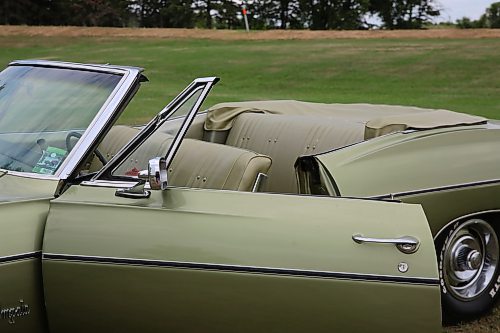 The interior of Dick and Bill Martinook's 1968 Chevrolet Impala convertible that was once owned by their late older brother Don, who bought the car new, but passed away in 1991. (Michele McDougall/The Brandon Sun)