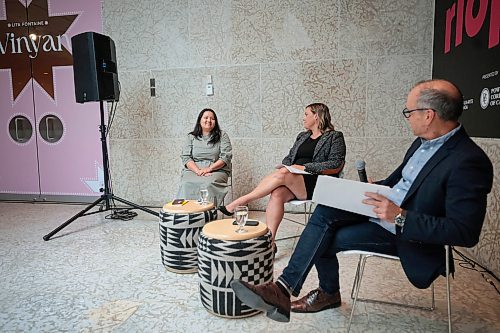 Ruth Bonneville / Free Press

ENT -  WAG-Qaumajuq

Dr. Stephen Borys, WAG-Qaumajuq Director &amp; CEO and Nicole Beaton, TD Bank Group Vice President, announce the recipient of the TD Curatorial Fellowship, Nawang Kinkar,  at a special presentation held at the WAG Thursday. 

The event featured a conversation between Nawang Kinkar with Dr. Stephen Borys, WAG-Qaumajuq Director &amp; CEO, and Nicole Beaton, TD Bank Group as well as a tour of the gallery.  


 Aug 15th, 2024
