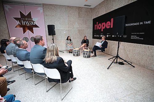 Ruth Bonneville / Free Press

ENT -  WAG-Qaumajuq

Dr. Stephen Borys, WAG-Qaumajuq Director &amp; CEO and Nicole Beaton, TD Bank Group Vice President, announce the recipient of the TD Curatorial Fellowship, Nawang Kinkar,  at a special presentation held at the WAG Thursday. 

The event featured a conversation between Nawang Kinkar with Dr. Stephen Borys, WAG-Qaumajuq Director &amp; CEO, and Nicole Beaton, TD Bank Group as well as a tour of the gallery.  


 Aug 15th, 2024
