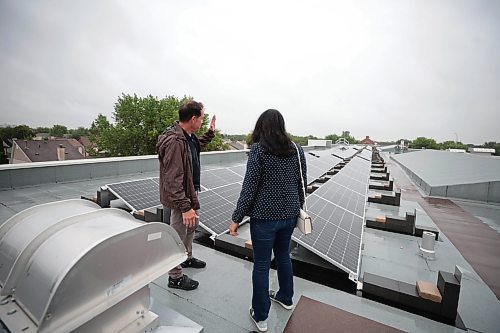 Ruth Bonneville / Free Press

local - school solar power

SCHOOL SOLAR PANELS: LRSD has installed what's believed to be the first solar panels on a public school in Winnipeg. Coll&#xe8;ge Jeanne-Sauv&#xe9;, a St. Vital high school is being partially powered by renewable energy. 

Photo of Alain Michalik, newly-retired principal of CJS (who oversaw the project) and  Amarbeer Bhandari Director of Transportation, facilities and Maintenance,
on the rooftop of Coll&#xe8;ge Jeanne-Sauv&#xe9;  looking at the long line of solar panels Thursday. 

Reporter Maggie
 


 Aug 15th, 2024
