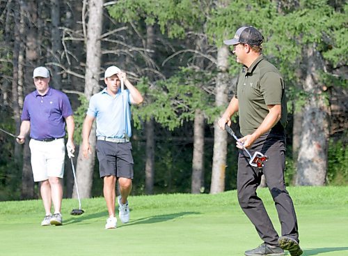 Jason Curtis reached the Tamarack men's semifinals in 2022. Now the tournament's president, he's playing the inaugural men's scramble. (Thomas Friesen/The Brandon Sun)