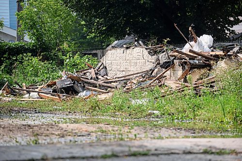 Mike Sudoma/Free Press
The remains of a vacant house in the 600 block of Stella avenue after being demolished following a Friday evening fire 
August 17, 2024
