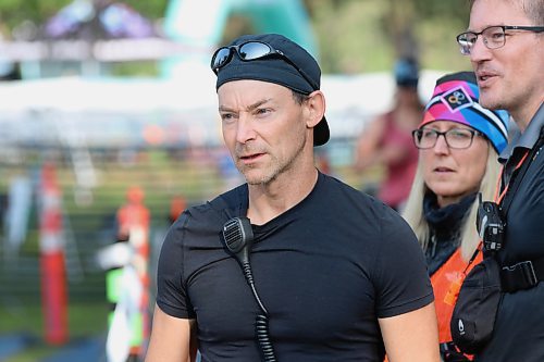 Race director Dave Lipchen keeps an eye on the proceedings during the Riding Mountain Triathlon's Dri-Tri on Saturday morning at Wasagaming. Since the triathlon itself was cancelled because rescue boats couldn't be put on the water to potentially rescue distressed swimmers, a duathlon was held instead. (Perry Bergson/The Brandon Sun)
Aug. 19, 2024