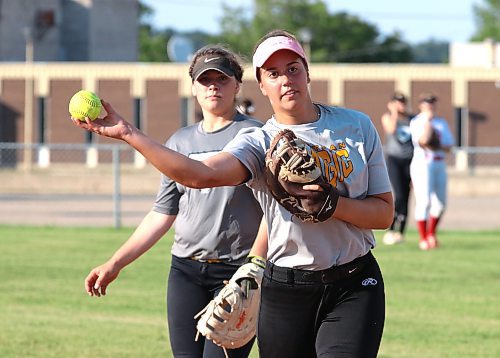 Boissevain’s Danika Nell, shown in 2022 during a Westman Magic practice, has parlayed her softball career into a chance to play Division I softball with the Boston University Terriers. (Perry Bergson/The Brandon Sun)