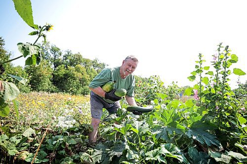 Ruth Bonneville /Free Press

Standup - Riverview Community Garden

Ron Nash harvests a bumper crop of zucchini's from his garden plot at Riverview Community Garden that he has had with his wife for 20 years.  

Aug 19, 2024