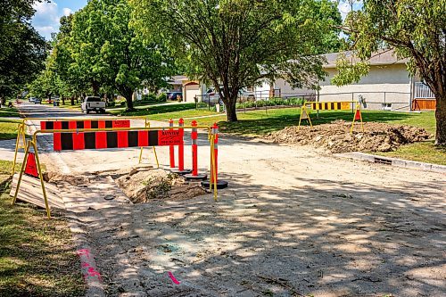 NIC ADAM / FREE PRESS
Potholes plague Augusta dr. in Waverley Heights pictured Tuesday afternoon. 
240813 - Tuesday, August 13, 2024.

Reporter: ?