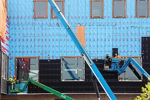 Work continues on the expansion of the Brandon Regional Health Centre on Monday. The expansion will result in 30 additional medical beds, an expanded intensive care unit and an expanded neonatal intensive care unit. The project is expected to be completed in early 2026. (Tim Smith/The Brandon Sun)