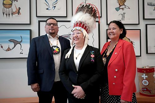 Ruth Bonneville /Free Press

Local  - FNcfs

Photo of National Chief Cindy Woodhouse Nepinak (centre) with Chief Willie Moore  National Chief Cindy Woodhouse (her right) and Grand Chief Cathy Merrick (her left).

Assembly of First Nations (AFN) National Chief Cindy Woodhouse Nepinak holds media availability discussing details of the recently negotiated draft settlement agreement of $47.8 billion from Canada to fund long-term reform measures of the First Nations Child and Family Services at  RBC Convention Centre Tuesday. 


Aug 20, 2024