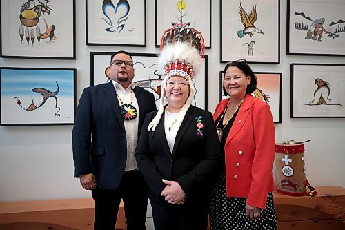 Ruth Bonneville /Free Press

Local  - FNcfs

Photo of National Chief Cindy Woodhouse Nepinak (centre) with Chief Willie Moore  National Chief Cindy Woodhouse (her right) and Grand Chief Cathy Merrick (her left).

Assembly of First Nations (AFN) National Chief Cindy Woodhouse Nepinak holds media availability discussing details of the recently negotiated draft settlement agreement of $47.8 billion from Canada to fund long-term reform measures of the First Nations Child and Family Services at  RBC Convention Centre Tuesday. 


Aug 20, 2024