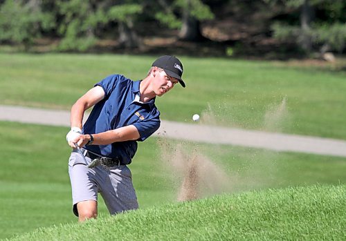 Medallist Evan Nachtigall defeated Tyler Polanski 6-and-4 to make his way to the men's championship flight semifinals. (Thomas Friesen/The Brandon Sun)