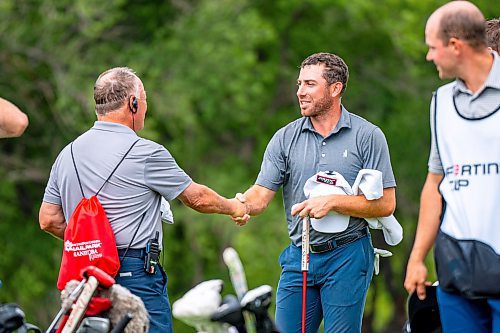 NIC ADAM / FREE PRESS
Daniel Hudson plays in the PGA Centreport Canada Rail Park Manitoba Open at Southwood Golf &amp; Country Club Thursday.
240822 - Thursday, August 22, 2024.

Reporter: Mike McIntyre
