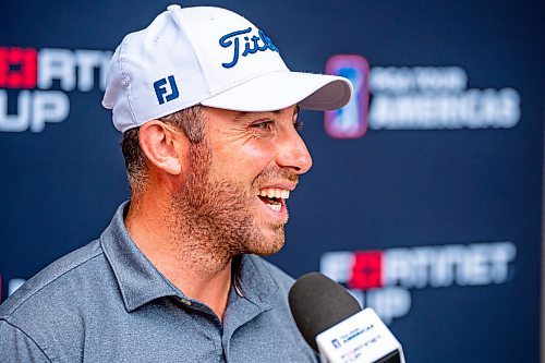 NIC ADAM / FREE PRESS
Daniel Hudson plays in the PGA Centreport Canada Rail Park Manitoba Open at Southwood Golf &amp; Country Club Thursday.
240822 - Thursday, August 22, 2024.

Reporter: Mike McIntyre
