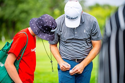 NIC ADAM / FREE PRESS
Daniel Hudson plays in the PGA Centreport Canada Rail Park Manitoba Open at Southwood Golf &amp; Country Club Thursday.
240822 - Thursday, August 22, 2024.

Reporter: Mike McIntyre
