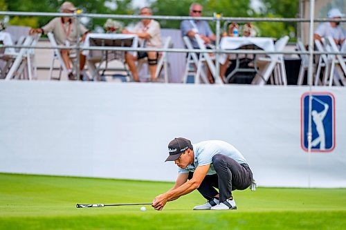 NIC ADAM / FREE PRESS
John Keefer plays in the PGA Centreport Canada Rail Park Manitoba Open at Southwood Golf &amp; Country Club Thursday.
240822 - Thursday, August 22, 2024.

Reporter: Mike McIntyre
