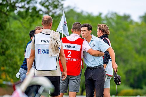 NIC ADAM / FREE PRESS
John Keefer plays in the PGA Centreport Canada Rail Park Manitoba Open at Southwood Golf &amp; Country Club Thursday.
240822 - Thursday, August 22, 2024.

Reporter: Mike McIntyre
