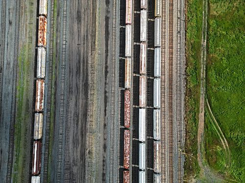 22082024
Trains sit on tracks at the CN Brandon Yard on Thursday as union employees of both CN and CP Railways picket on Thursday. (Tim Smith/The Brandon Sun)