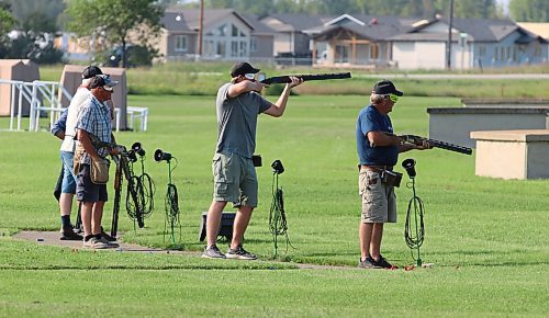 Brandon Gun Club member Rylan Bower shoots on Friday afternoon during the Manitoba Trapshooting Association&#x2019;s provincial championships. (Perry Bergson/The Brandon Sun)
Aug. 24, 2024