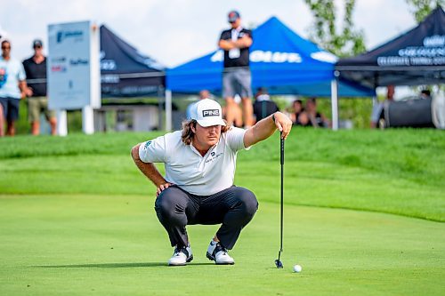 NIC ADAM / FREE PRESS
Neal Shipley plays in the PGA Centreport Canada Rail Park Manitoba Open at Southwood Golf &amp; Country Club Friday.
240823 - Friday, August 23, 2024.

Reporter: Mike McIntyre