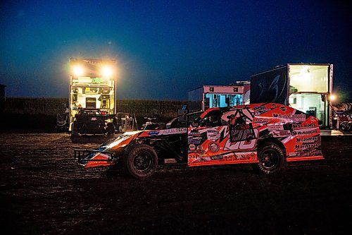 NIC ADAM / FREE PRESS
The pit after Thursday night thunder at Victory Lanes Speedway just off Hwy 75 pictured Thursday evening.
240822 - Thursday, August 22, 2024.

Reporter: ?