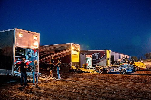 NIC ADAM / FREE PRESS
The pit after Thursday night thunder at Victory Lanes Speedway just off Hwy 75 pictured Thursday evening.
240822 - Thursday, August 22, 2024.

Reporter: ?