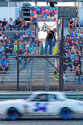 NIC ADAM / FREE PRESS
Stock car racing at Thursday night thunder at Victory Lanes Speedway.
240822 - Thursday, August 22, 2024.

Reporter: ?