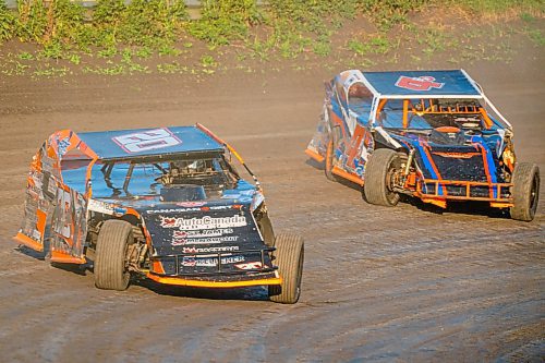 NIC ADAM / FREE PRESS
Stock car racing at Thursday night thunder at Victory Lanes Speedway.
240822 - Thursday, August 22, 2024.

Reporter: ?