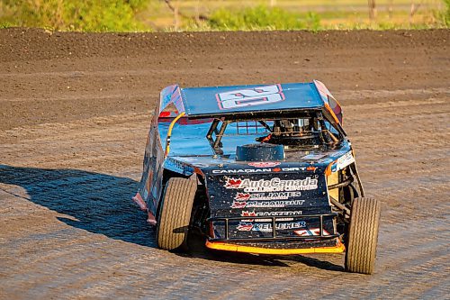 NIC ADAM / FREE PRESS
Nick Audette races at Thursday night thunder at Victory Lanes Speedway.
240822 - Thursday, August 22, 2024.

Reporter: ?