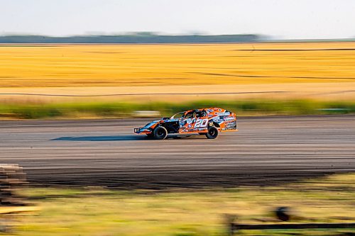 NIC ADAM / FREE PRESS
Nick Audette races at Thursday night thunder at Victory Lanes Speedway.
240822 - Thursday, August 22, 2024.

Reporter: ?