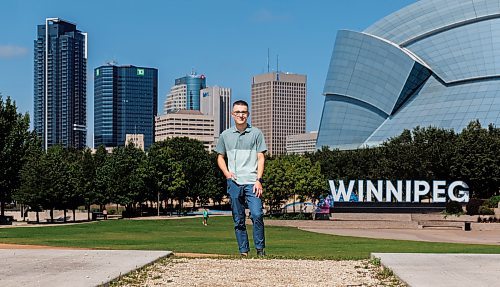 MIKE DEAL / FREE PRESS
Anthony Urso, drone photographer, at The Forks, Friday afternoon. Anthony&#x2019;s shares a lot of his drone photography on Instagram and it is making people see Winnipeg differently.
See Jen Zoratti story
240823 - Friday, August 23, 2024.