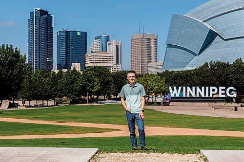 MIKE DEAL / FREE PRESS
Anthony Urso, drone photographer, at The Forks, Friday afternoon. Anthony&#x2019;s shares a lot of his drone photography on Instagram and it is making people see Winnipeg differently.
See Jen Zoratti story
240823 - Friday, August 23, 2024.