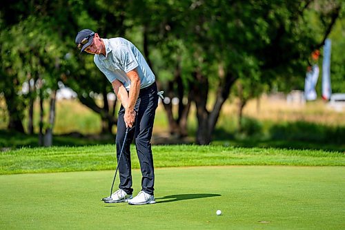 NIC ADAM / FREE PRESS
Ryggs Johnston plays in the PGA Centreport Canada Rail Park Manitoba Open at Southwood Golf &amp; Country Club Friday.
240823 - Friday, August 23, 2024.

Reporter: Mike McIntyre