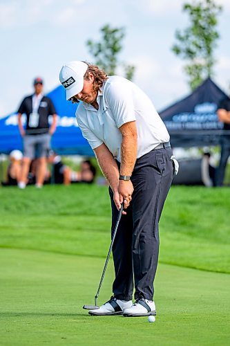 NIC ADAM / FREE PRESS
Neal Shipley plays in the PGA Centreport Canada Rail Park Manitoba Open at Southwood Golf &amp; Country Club Friday.
240823 - Friday, August 23, 2024.

Reporter: Mike McIntyre