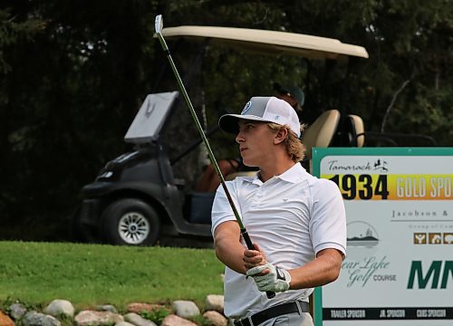 Grady Chuback is shown in action during the Tamarack final on Saturday at the Clear Lake Golf Course as he beat Tate Bercier to win the junior men's championship. (Perry Bergson/The Brandon Sun)
Aug. 24, 2024