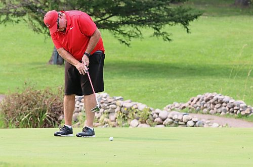 Ron Cornell is shown in action during the Tamarack men's masters final on Saturday at the Clear Lake Golf Course against Kevin Ziolkowski. (Perry Bergson/The Brandon Sun)
Aug. 24, 2024