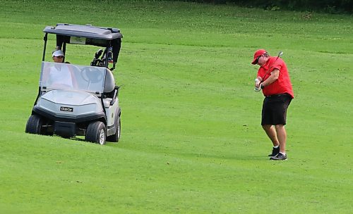 Ron Cornell is shown in action during the Tamarack men's masters final on Saturday at the Clear Lake Golf Course against Kevin Ziolkowski. (Perry Bergson/The Brandon Sun)
Aug. 24, 2024