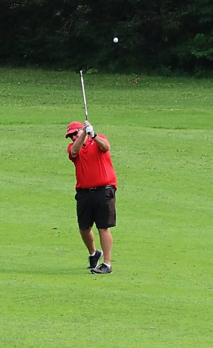 Ron Cornell is shown in action during the Tamarack men's masters final on Saturday at the Clear Lake Golf Course against Kevin Ziolkowski. (Perry Bergson/The Brandon Sun)
Aug. 24, 2024