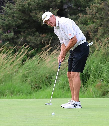 Kevin Ziolkowski is shown in action during the Tamarack men's masters final on Saturday at the Clear Lake Golf Course against Ron Cornell. (Perry Bergson/The Brandon Sun)
Aug. 24, 2024