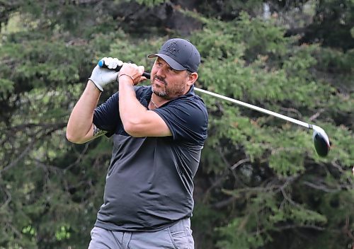 Lyle Meek is shown in action with partner Chad Daciuk during the final of the men's scramble at the Tamarack on Saturday at the Clear Lake Golf Course. (Perry Bergson/The Brandon Sun)
Aug. 24, 2024