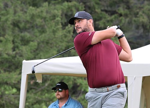 Chris Knoop of Moose Jaw, Sask., tees off to start his championship men's final against Joel Baron at the Tamarack on Saturday at the Clear Lake Golf Course. (Perry Bergson/The Brandon Sun)
Aug. 24, 2024