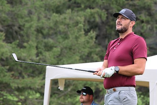 Chris Knoop of Moose Jaw, Sask., tees off to start his championship men's final against Joel Baron at the Tamarack on Saturday at the Clear Lake Golf Course. (Perry Bergson/The Brandon Sun)
Aug. 24, 2024