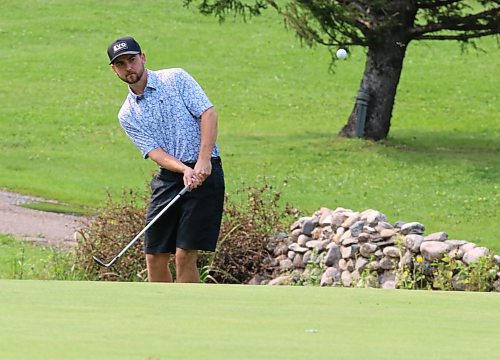 Joel Baron is shown in action during his championship men's flight final against Chris Knoop at the Tamarack on Saturday at the Clear Lake Golf Course. (Perry Bergson/The Brandon Sun)
Aug. 24, 2024