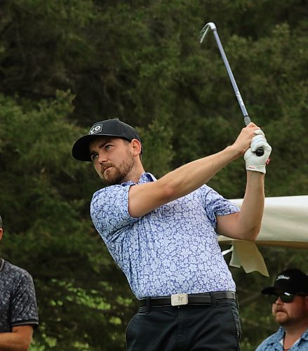 Joel Baron is shown in action during his championship men's flight final against Chris Knoop at the Tamarack on Saturday at the Clear Lake Golf Course. (Perry Bergson/The Brandon Sun)
Aug. 24, 2024