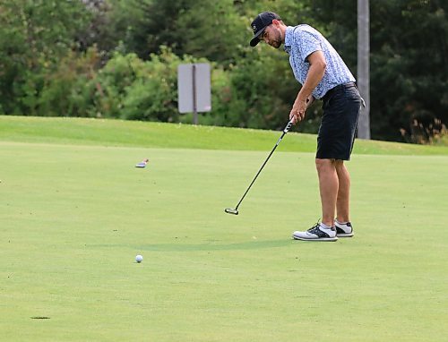 Joel Baron is shown in action during his championship men's flight final against Chris Knoop at the Tamarack on Saturday at the Clear Lake Golf Course. (Perry Bergson/The Brandon Sun)
Aug. 24, 2024