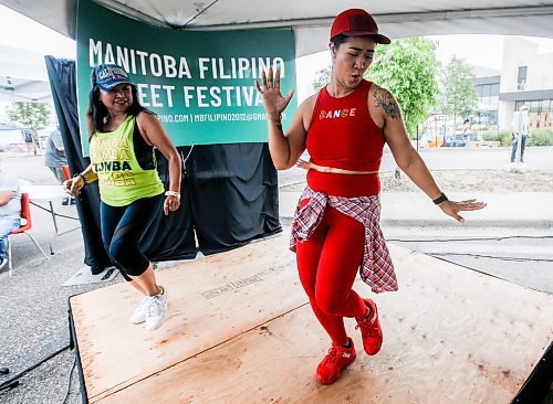 JOHN WOODS / FREE PRESS
Ria Erni leads a zumba session during the Manitoba Filipino Street Festival in Winnipeg Sunday, August 25, 2024. 

Reporter: tyler