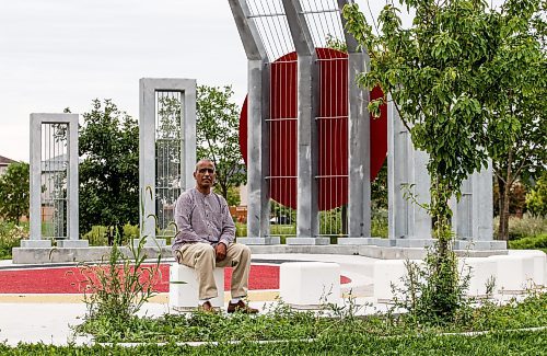 JOHN WOODS / FREE PRESS
Khawja Latif, founding president of Manitoba Bangladesh Corporation, is photographed at the International Mother Language Plaza in Kirkbridge Park Monday, August 26, 2024. 

Reporter: ?