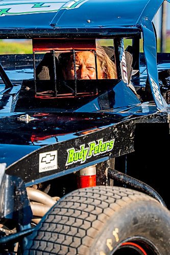 NIC ADAM / FREE PRESS
Rudy Peters at Thursday night thunder at Victory Lanes Speedway. 
240822 - Thursday, August 22, 2024.

Reporter: ?