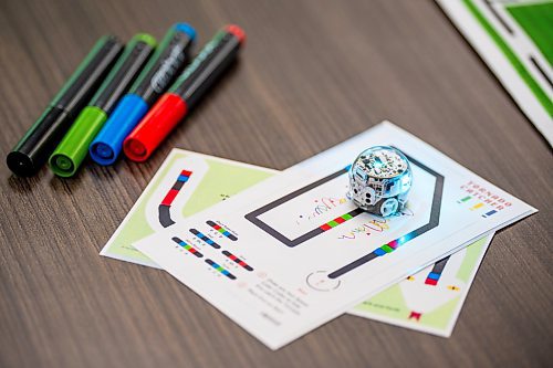 NIC ADAM / FREE PRESS
Attendees test Ozobots, a type of robot that can be used to help teach students about farming automation, at Innovation Farms Tuesday.
240826 - Monday, August 26, 2024.

Reporter: Gabby